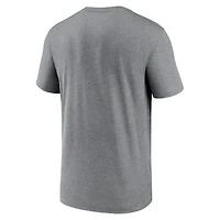Men's Nike Heather Charcoal Philadelphia Phillies 2025 MLB Postseason Legend Dri-FIT T-Shirt