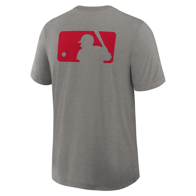 Men's Nike Heather Charcoal Philadelphia Phillies Authentic Collection Early Work Tri-Blend Dri-FIT T-Shirt