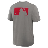 Men's Nike Heather Charcoal Philadelphia Phillies Authentic Collection Early Work Tri-Blend Dri-FIT T-Shirt