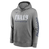 Sweat à capuche Nike City Connect Club pour homme, couleur anthracite chiné, des Philadelphia Phillies