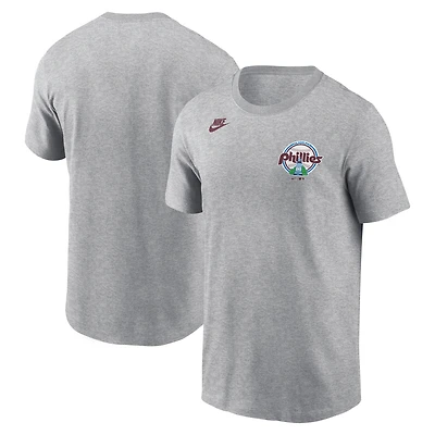 Men's Nike Heather Gray Philadelphia Phillies Cooperstown Collection T-Shirt