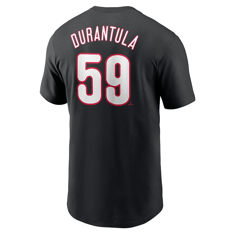 Men's Nike Jhoan Duran Black Philadelphia Phillies Name & Number Player Nickname T-Shirt