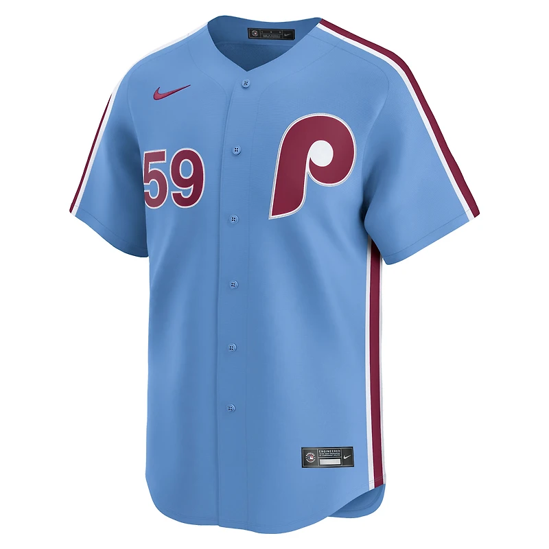 Men's Nike Jhoan Duran Light Blue Philadelphia Phillies Alternate Limited Player Jersey