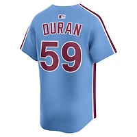 Maillot Nike Jhoan Duran bleu clair pour homme, édition limitée, joueur alternatif des Phillies de Philadelphie