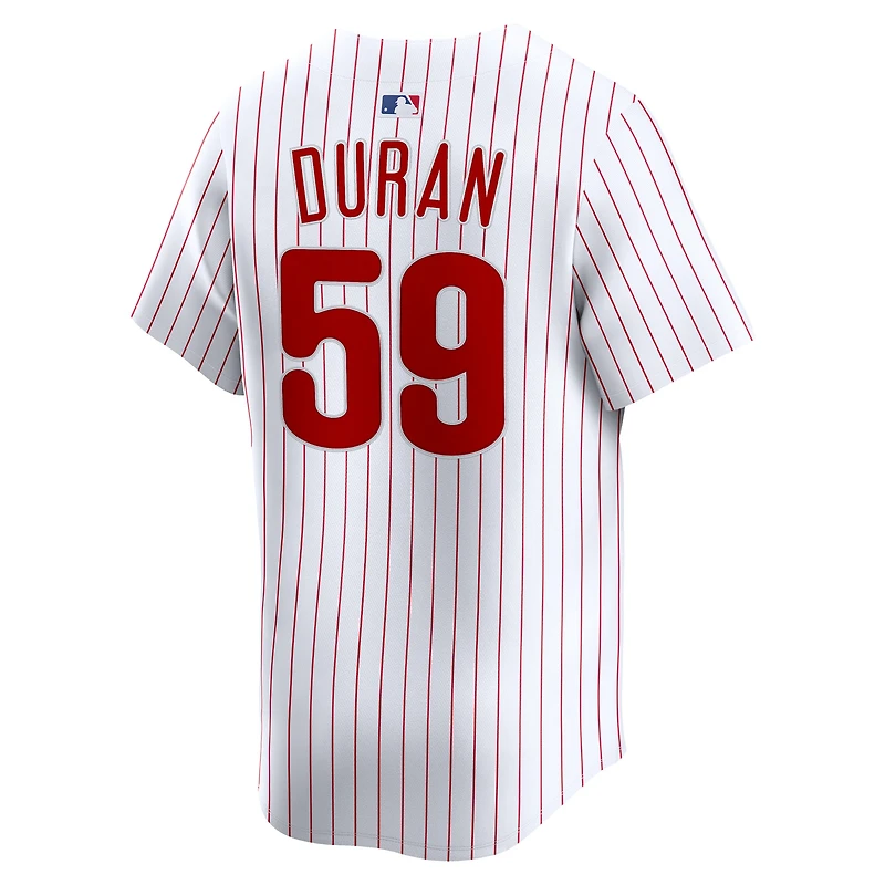 Men's Nike Jhoan Duran White Philadelphia Phillies Home Limited Player Jersey