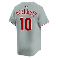 Men's Nike J.T. Realmuto Gray Philadelphia Phillies Road Limited Player Jersey