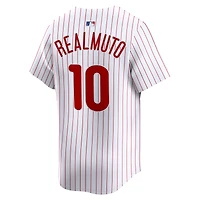 Maillot Nike J.T. Realmuto blanc pour homme, édition limitée, domicile des Phillies de Philadelphie