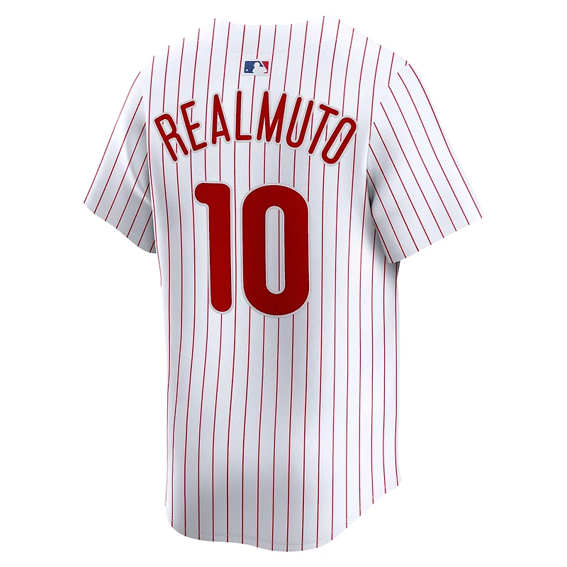 Maillot Nike J.T. Realmuto blanc pour homme, édition limitée, domicile des Phillies de Philadelphie