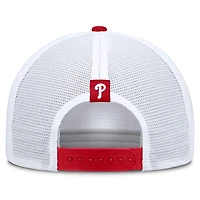 Men's Nike  Khaki/Red Philadelphia Phillies Rise A-Frame Trucker Adjustable Hat