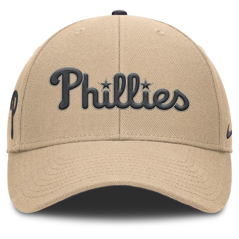 Casquette ajustable Nike kaki Philadelphia Phillies Rise pour homme