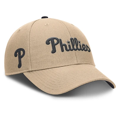 Casquette ajustable Nike kaki Philadelphia Phillies Rise pour homme