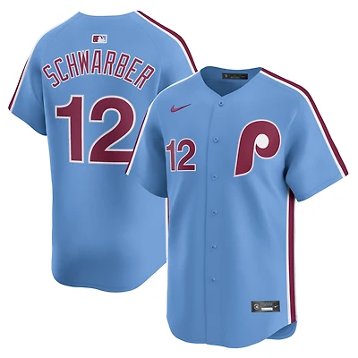 Men's Nike Kyle Schwarber Light Blue Philadelphia Phillies Alternate Limited Jersey