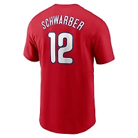 T-shirt Nike rouge avec nom et numéro Fuse de Kyle Schwarber pour homme des Philadelphia Phillies