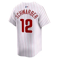 Men's Nike Kyle Schwarber White Philadelphia Phillies Home Limited Player Jersey