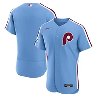 Men's Nike White Philadelphia Phillies Home Sponsor Patch Authentic Jersey