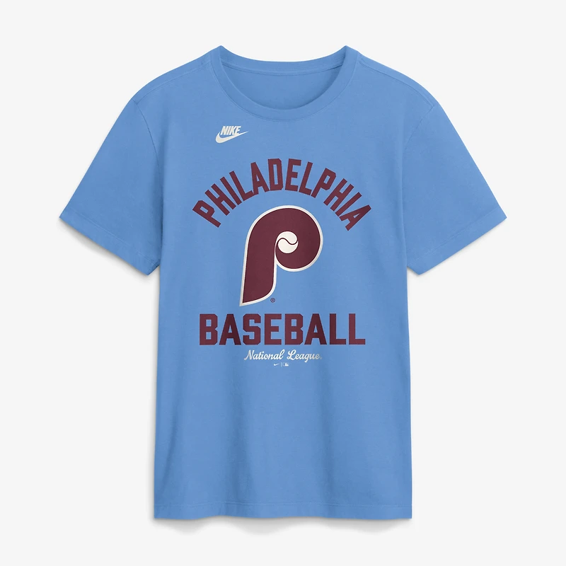 Men's Nike Light Blue Philadelphia Phillies Cooperstown Collection T-Shirt