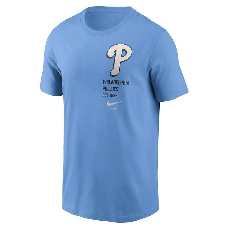 Men's Nike Light Blue Philadelphia Phillies Record Shattered T-Shirt