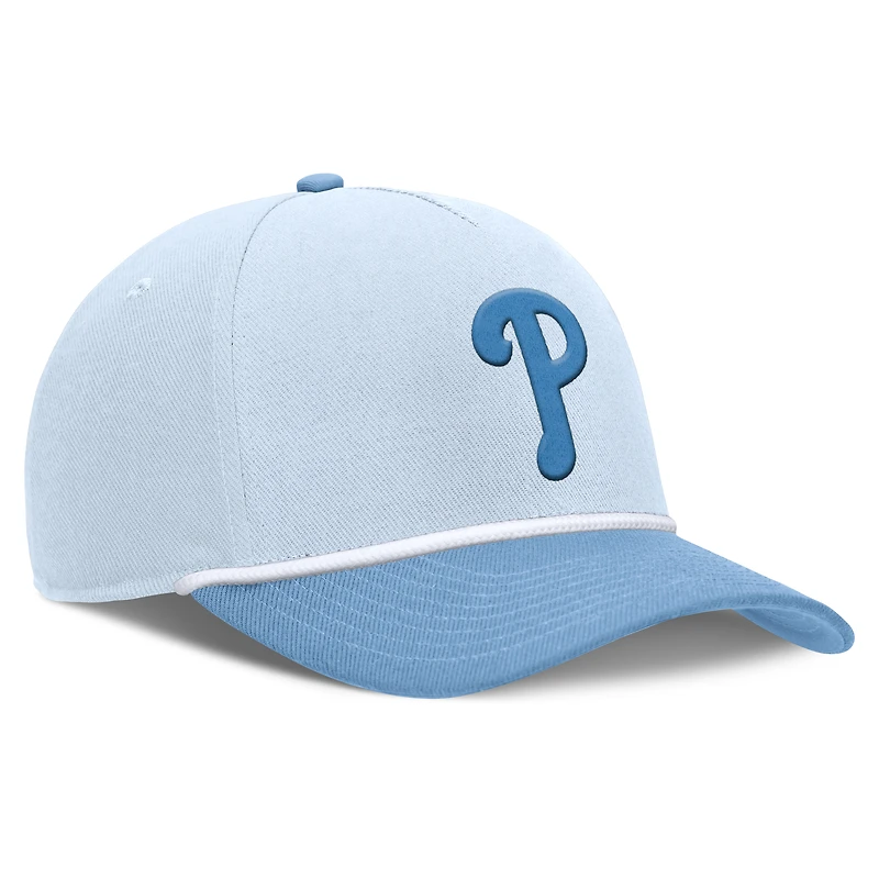 Men's Nike Light Blue Philadelphia Phillies Rise Dri-Fit Adjustable Hat