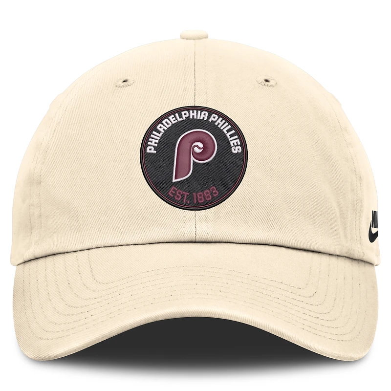 Men's Nike Natural Philadelphia Phillies Cooperstown Collection Club Adjustable Hat