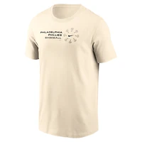 Men's Nike Natural Philadelphia Phillies Pinwheel Lockup T-Shirt