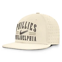 Casquette ajustée Nike Natural Philadelphia Phillies True Dri-FIT AeroBill pour homme