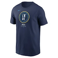 T-shirt Nike bleu marine pour hommes des Phillies de Philadelphie 2024 City Connect avec grand logo