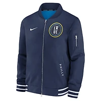 Veste aviateur Nike bleu marine Philadelphia Phillies Authentic Collection City Connect entièrement zippée pour homme