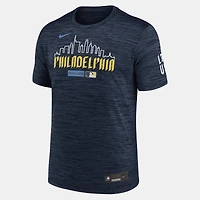 Men's Nike Navy Philadelphia Phillies Authentic Collection City Connect Velocity Dri-FIT T-Shirt