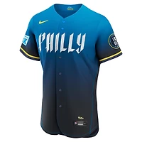 Men's Nike Navy Philadelphia Phillies City Connect Authentic Sponsor Patch Jersey