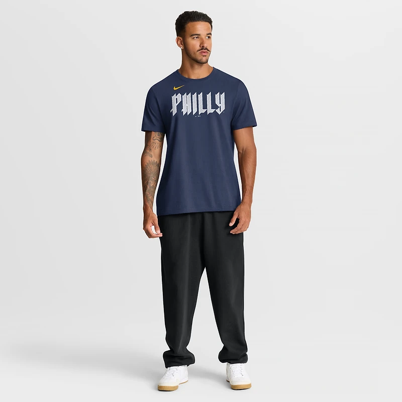 Men's Nike Navy Philadelphia Phillies City Connect Large Logo T-Shirt