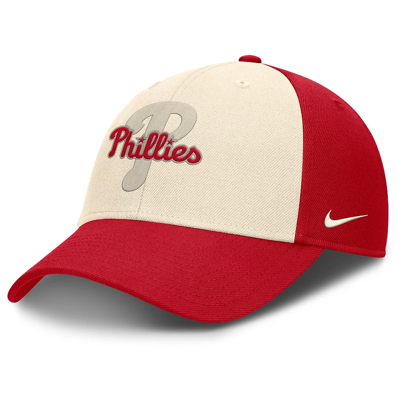 Men's Nike Red/Natural Philadelphia Phillies Statement Club Performance Adjustable Hat