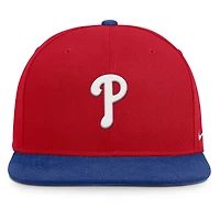 Casquette snapback Nike rouge/bleu roi Philadelphia Phillies Primetime Pro Dri-FIT pour homme