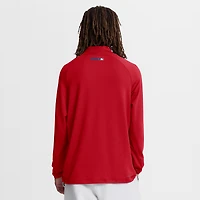Men's Nike Red Philadelphia Phillies Authentic Collection Dri-FIT Raglan Half-Zip Pullover