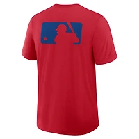 T-shirt Nike rouge Philadelphia Phillies Authentic Collection Early Work Tri-Blend Dri-FIT pour homme