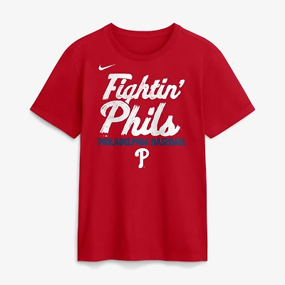Men's Nike Red Philadelphia Phillies City Connect Handwriting Club T-Shirt