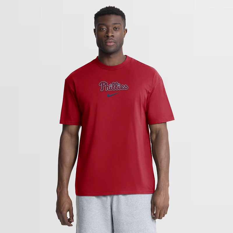 T-shirt Nike Max90 rouge Philadelphia Phillies pour homme
