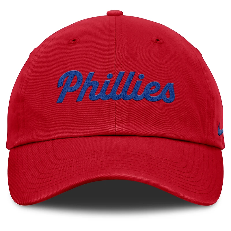 Casquette ajustable Nike rouge Philadelphia Phillies Club pour homme