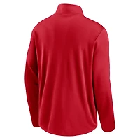 Men's Nike Red Philadelphia Phillies Franchise Logo Pacer Performance Half-Zip Top