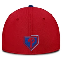 Casquette Nike rouge Philadelphia Phillies Primetime Rise Dri-FIT Flex pour homme
