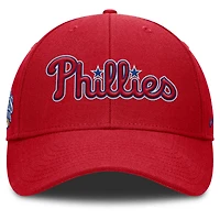 Casquette ajustable Nike Red Philadelphia Phillies Rise Gaberdine pour homme