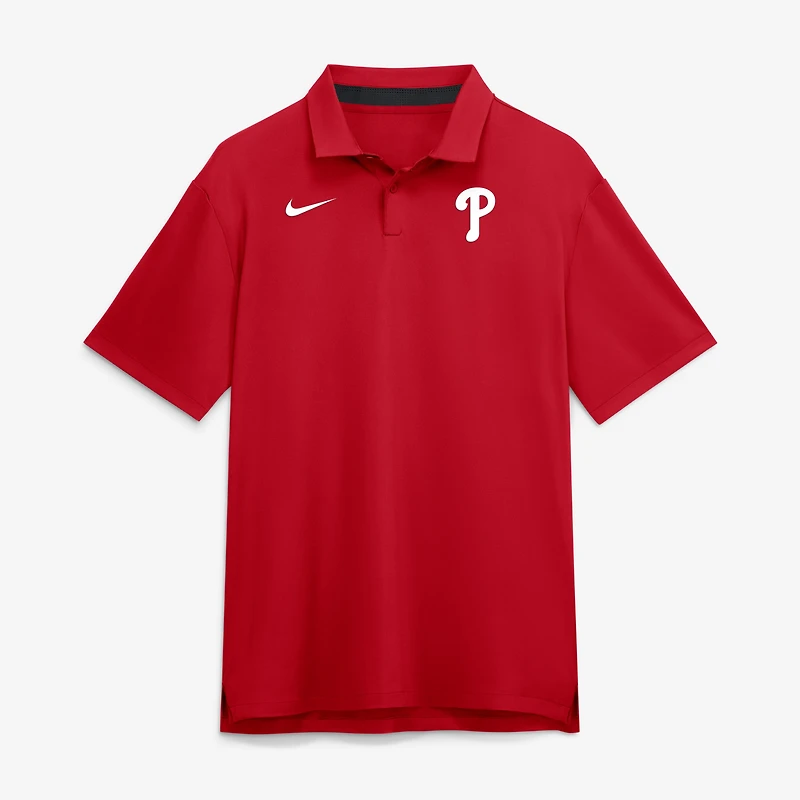 Polo Nike rouge Philadelphia Phillies Tour Dri-FIT pour homme