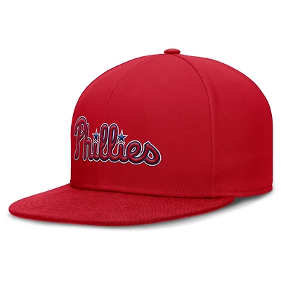 Casquette ajustée True Performance Nike rouge pour homme des Philadelphia Phillies