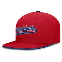 Casquette ajustée True Performance Nike rouge pour homme des Philadelphia Phillies