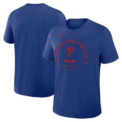 Men's Nike Royal Philadelphia Phillies Authentic Collection Early Work Tri-Blend Dri-FIT T-Shirt