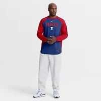 Sweat-shirt raglan Nike Royal Philadelphia Phillies Authentic Collection pour homme