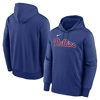 Sweat à capuche Therma Nike Royal Philadelphia Phillies pour homme