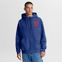 Sweat à capuche zippé Nike Royal Philadelphia Phillies Primetime Lockup pour homme