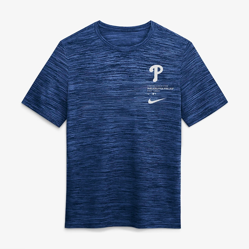 Men's Nike Royal Philadelphia Phillies Velocity Dri-FIT T-Shirt