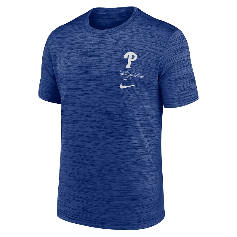 Men's Nike Royal Philadelphia Phillies Velocity Dri-FIT T-Shirt