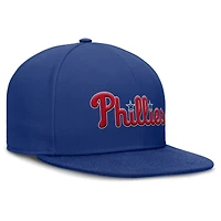 Men's Nike Royal Philadelphia Phillies Wordmark Dri-FIT Round Bill True Fitted Hat